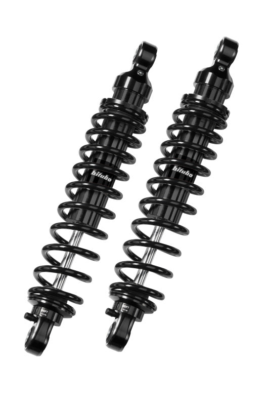 Bitubo WME0 Twinshocks Adjustable: Spring Preload, Rebound, Length 341mm, Dark Edition Bitubo Suspension Shocks and Struts  AXOPROS
