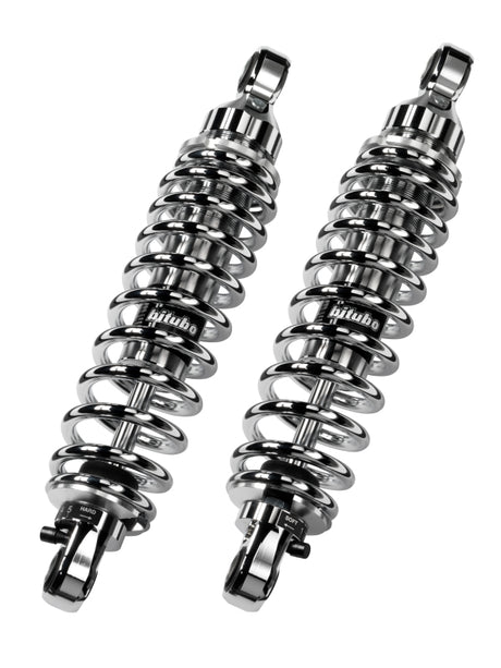 Bitubo WME0 Twinshocks Adjustable: Spring Preload, Rebound, Length 351mm, Chrome Edition Bitubo Suspension Shocks and Struts  AXOPROS