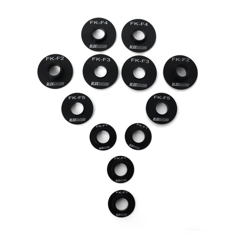 BLOX Racing 16-21 FK Civic - Front - 12 Pieces Subframe Hard Collar Kit BLOX Racing Suspension Arms & Components  AXOPROS