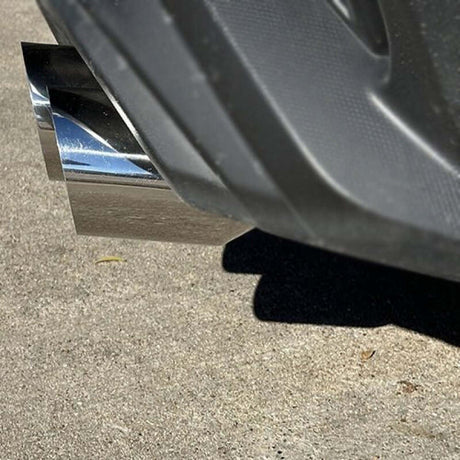 BLOX Racing 2022+ WRX Muffler Delete / Axle Back Single Wall 4in - Polished Tips BLOX Racing Muffler Delete Pipes  AXOPROS