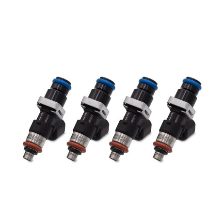 BLOX Racing Eco-Fi Street Injectors 1000cc/min w/ 1/2in Adapter For Honda K Series - Set of 4 BLOX Racing Fuel Injectors - Single  AXOPROS