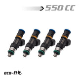 BLOX Racing Eco-Fi Street Injectors 550cc/min Honda K Series (Set of 4) BLOX Racing Fuel Injectors - Single  AXOPROS