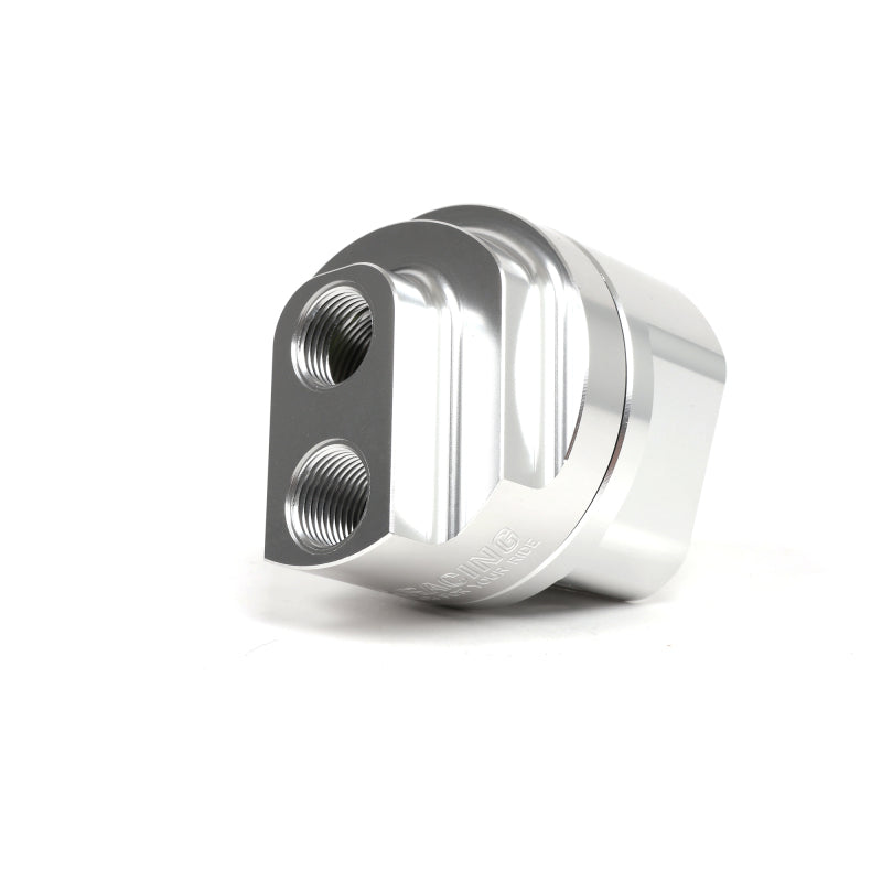 BLOX Racing Remote Oil Filter Relocation Kit - Polished BLOX Racing Oil Filter Blocks  AXOPROS