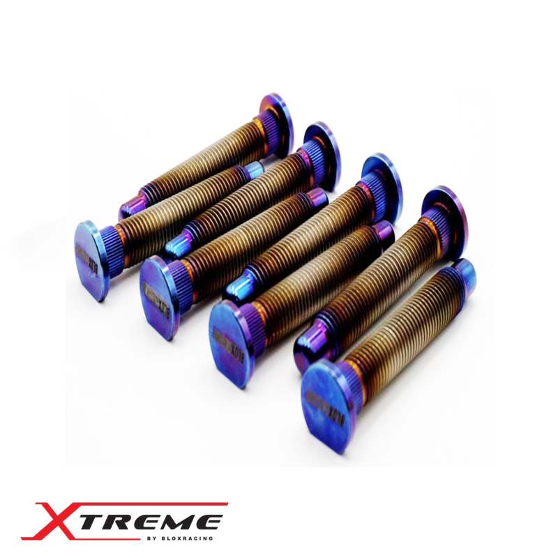 BLOX Racing Titanium Extended Wheel Studs M12X1.5mm 8Pcs Honda Fitment - Burnt BLOX Racing Wheel Studs  AXOPROS