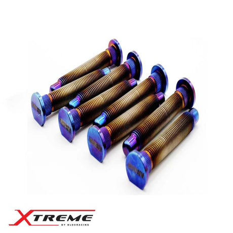 BLOX Racing Titanium Extended Wheel Studs M12X1.5mm 8Pcs Honda Fitment - Burnt BLOX Racing Wheel Studs  AXOPROS
