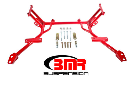 BMR 05-10 S197 Mustang K-Member w/ No Motor Mounts and STD. Rack Mounts - Red BMR Suspension Crossmembers  AXOPROS