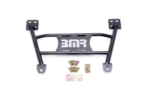 BMR 05-14 S197 Mustang Radiator Support Chassis Brace - Black Hammertone BMR Suspension Radiator Stays  AXOPROS