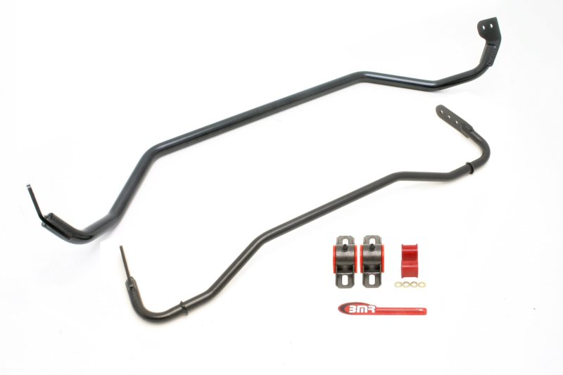 BMR 08-09 Pontiac G8 Front & Rear Sway Bar Kit w/ Bushings - Black Hammertone BMR Suspension Sway Bars  AXOPROS