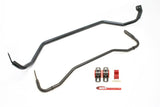 BMR 08-09 Pontiac G8 Front & Rear Sway Bar Kit w/ Bushings - Black Hammertone BMR Suspension Sway Bars  AXOPROS