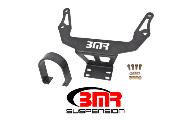 BMR 08-17 Challenger Front Driveshaft Safety Loop - Black Hammertone BMR Suspension Driveshaft Loops  AXOPROS