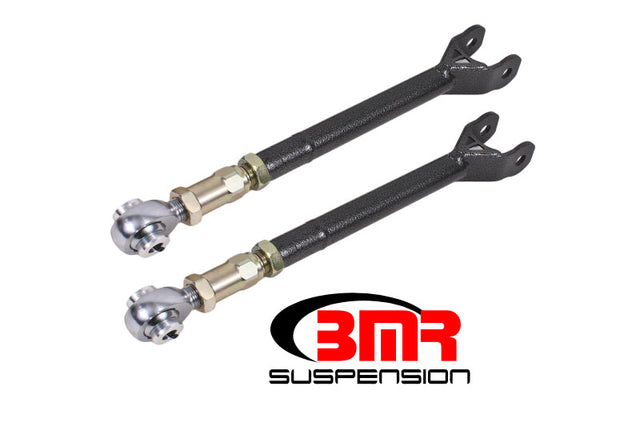 BMR 08-17 Challenger Lower Trailing Arms w/ On-Car Adj. Rod Ends - Black Hammertone BMR Suspension Suspension Arms & Components  AXOPROS