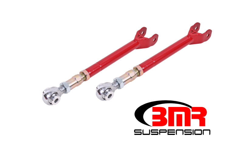 BMR 08-17 Challenger Lower Trailing Arms w/ On-Car Adj. Rod Ends - Red BMR Suspension Suspension Arms & Components  AXOPROS