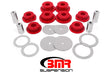 BMR 08-18 Dodge Challenger Rear Cradle Bushing Kit Polyurethane - Red BMR Suspension Differential Bushings  AXOPROS