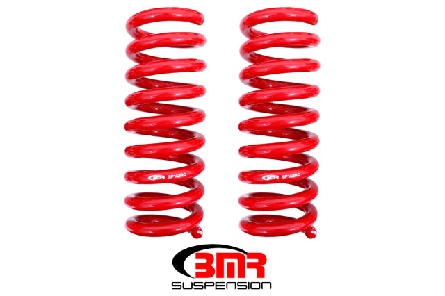 BMR 08-18 Dodge Challenger Rear Lowering Springs 1.25in Drop Performance Version - Red BMR Suspension Lowering Springs  AXOPROS