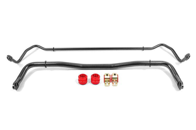BMR 08-20 Dodge Challenger Front/Rear Sway Bar Kit w/ Bushings - Black Hammertone BMR Suspension Sway Bars  AXOPROS