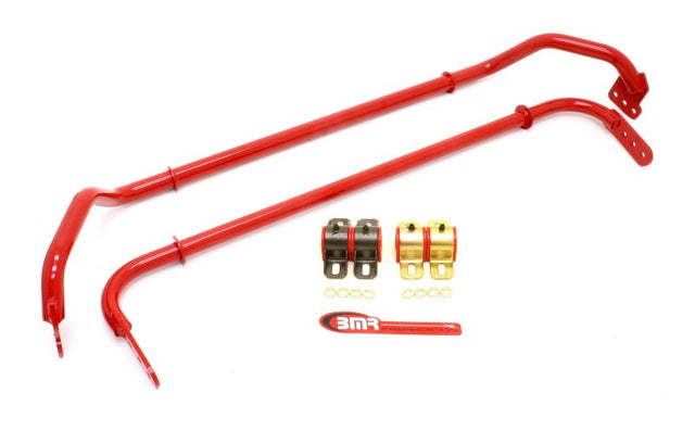 BMR 10-11 5th Gen Camaro Front & Rear Sway Bar Kit w/ Bushings - Red BMR Suspension Sway Bars  AXOPROS