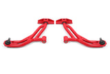 BMR 10-14 Ford Mustang / Shelby GT500 Non-Adj. Lower A-Arms (Poly/Delrin) - Red BMR Suspension Control Arms  AXOPROS