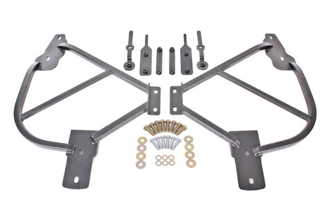 BMR 10-15 5th Gen Camaro Bolt-On Subframe Connectors - Black Hammertone BMR Suspension Chassis Bracing  AXOPROS