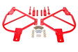 BMR 10-15 5th Gen Camaro Bolt-On Subframe Connectors - Red BMR Suspension Chassis Bracing  AXOPROS