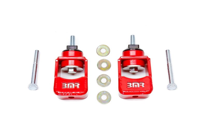 BMR 10-15 5th Gen Camaro Motor Mount Kit (Polyurethane) - Red (Spacers Not Included) BMR Suspension Engine Mounts  AXOPROS