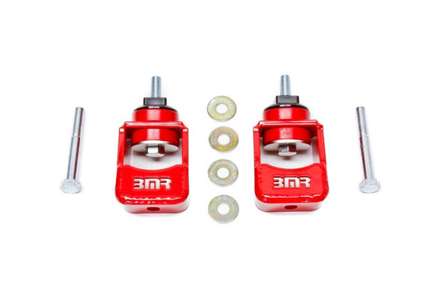 BMR 10-15 5th Gen Camaro Motor Mount Kit (Polyurethane) - Red (Spacers Not Included) BMR Suspension Engine Mounts  AXOPROS