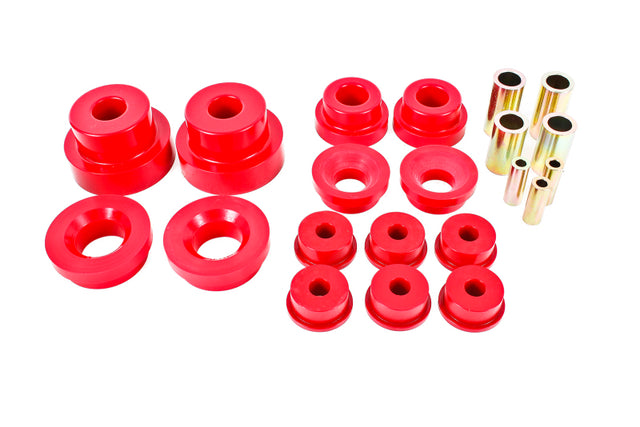 BMR 10-15 5th Gen Camaro Pro Version Rear Cradle Bushing Kit (BK024 BK029) - Red BMR Suspension Differential Bushings  AXOPROS