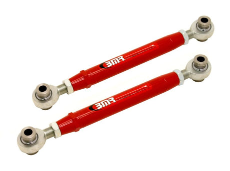 BMR 10-15 5th Gen Camaro Rear Adj. Rod Ends Toe Rods - Red BMR Suspension Suspension Arms & Components  AXOPROS