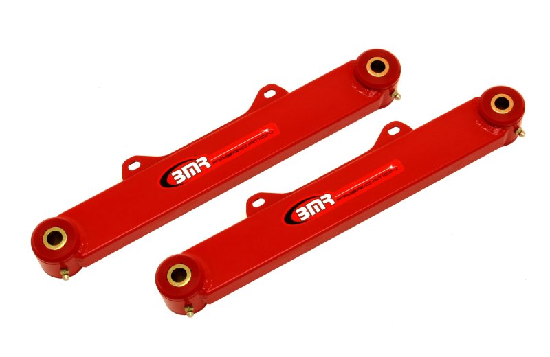 BMR 10-15 5th Gen Camaro Rear Non-Adj. Toe Rods (Polyurethane) - Red BMR Suspension Suspension Arms & Components  AXOPROS