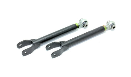 BMR 10-15 5th Gen Camaro Trailing Arms Rear w/ Single Adj. Rod Ends - Black Hammertone BMR Suspension Suspension Arms & Components  AXOPROS