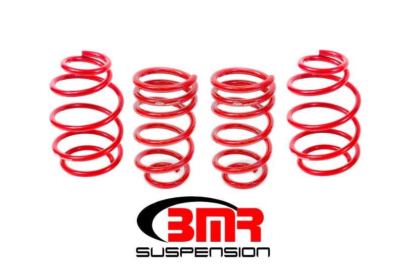 BMR 10-15 5th Gen Camaro V8 Lowering Spring Kit (Set Of 4) - Red BMR Suspension Lowering Springs  AXOPROS