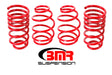 BMR 10-15 5th Gen Camaro V8 Lowering Spring Kit (Set Of 4) - Red BMR Suspension Lowering Springs  AXOPROS