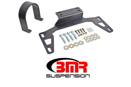 BMR 11-14 S197 Mustang Front Driveshaft Safety Loop - Black Hammertone BMR Suspension Driveshaft Loops  AXOPROS