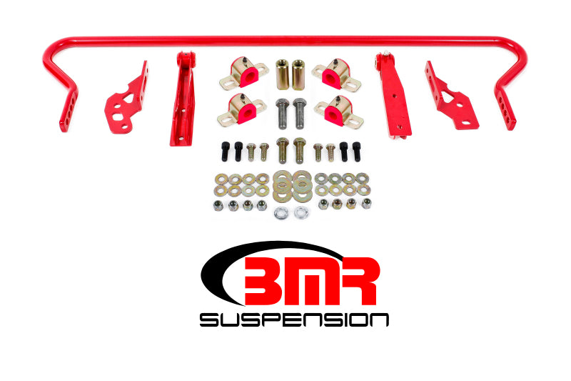 BMR 11-14 S197 Mustang Rear Hollow 25mm Adj. Sway Bar Kit w/ Bushings - Red BMR Suspension Sway Bars  AXOPROS
