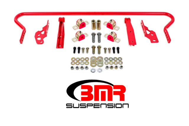 BMR 11-14 S197 Mustang Rear Hollow 25mm Adj. Sway Bar Kit w/ Bushings - Red BMR Suspension Sway Bars  AXOPROS