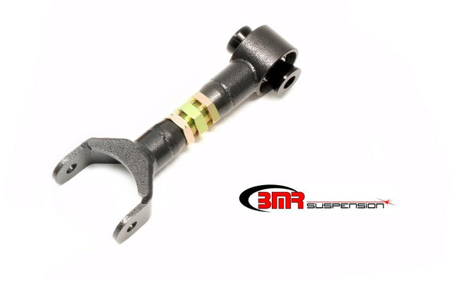 BMR 11-14 S197 Mustang Upper Control Arm On-Car Adj. w/ Spherical Bearings - Black Hammertone BMR Suspension Control Arms  AXOPROS