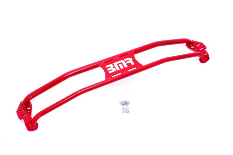 BMR 11-15 5th Gen Camaro Front 2-Point Strut Tower Brace - Red BMR Suspension Strut Bars  AXOPROS
