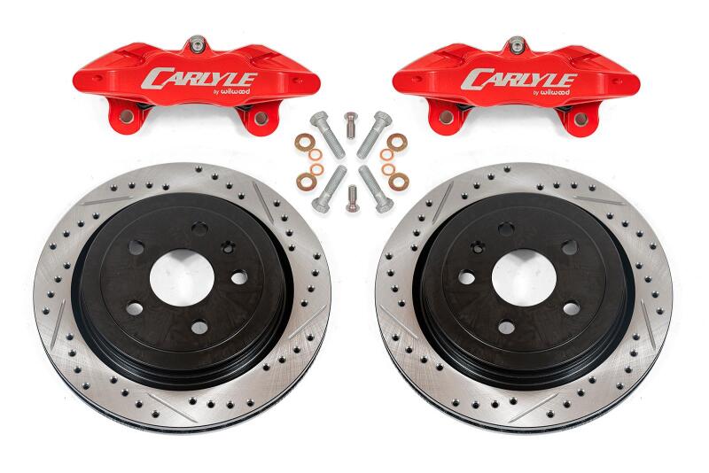 BMR 14-17 Chevrolet SS Brake Kit For 15in Conversion Drilled & Slotted Rotors Red Calipers BMR Suspension Brake Kits - Performance D&S  AXOPROS