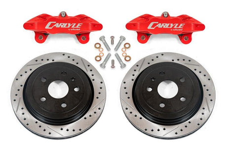 BMR 14-17 Chevrolet SS Brake Kit For 15in Conversion Drilled & Slotted Rotors Red Calipers BMR Suspension Brake Kits - Performance D&S  AXOPROS