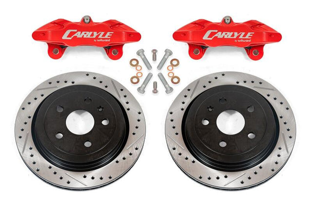 BMR 14-17 Chevrolet SS Brake Kit For 15in Conversion Drilled & Slotted Rotors Red Calipers BMR Suspension Brake Kits - Performance D&S  AXOPROS
