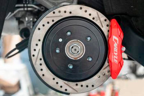 BMR 14-19 Chevrolet Corvette Brake Kit For 15in Conversion Drilled And Slotted Rotors/Red Calipers BMR Suspension Brake Master Cylinder  AXOPROS