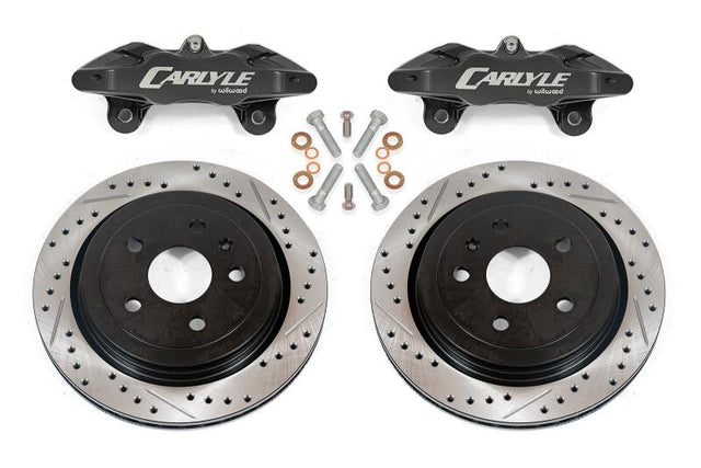 BMR 14-19 Chevrolet Corvette C7 Brake Kit For 15in Conversion Drilled & Slotted Rotors Black Caliper BMR Suspension Brake Kits - Performance D&S  AXOPROS