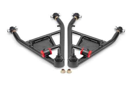 BMR 14-19 Chevrolet Corvette C7 Rear Lower Control Arms For 15in Conversion Kit - Black Hammertone BMR Suspension Control Arms  AXOPROS