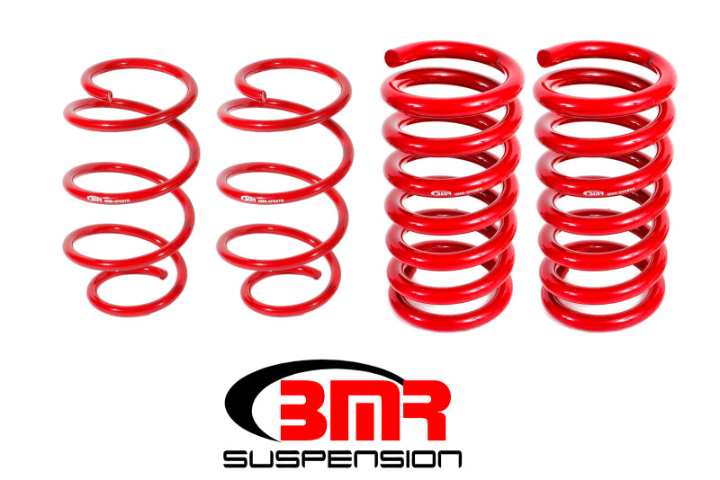 BMR 15-17 S550 Mustang Drag Version Lowering Springs (Set Of 4) - Red BMR Suspension Lowering Springs  AXOPROS