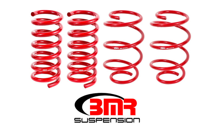 BMR 15-17 S550 Mustang Performance Version Lowering Springs (Set Of 4) - Red BMR Suspension Lowering Springs  AXOPROS