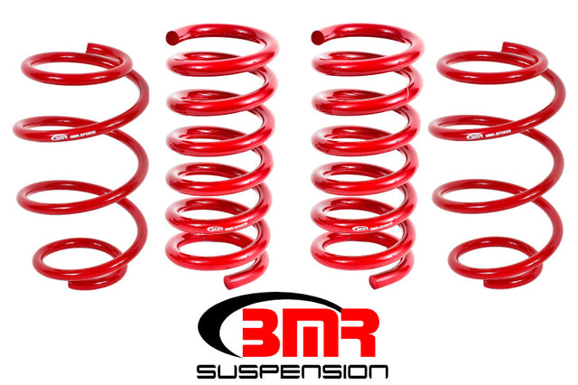 BMR 15-17 S550 Mustang Performance Version Lowering Springs (Set Of 4) - Red BMR Suspension Lowering Springs  AXOPROS