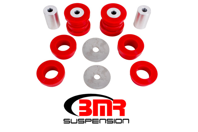 BMR 15-17 S550 Mustang Rear Cradle Bushing Kit (Polyurethane) - Red BMR Suspension Differential Bushings  AXOPROS