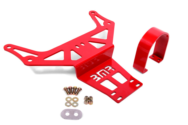 BMR 15-18 Dodge Challenger (Auto Trans) Hellcat/Demon Driveshaft Safety Loop - Red BMR Suspension Driveshaft Loops  AXOPROS