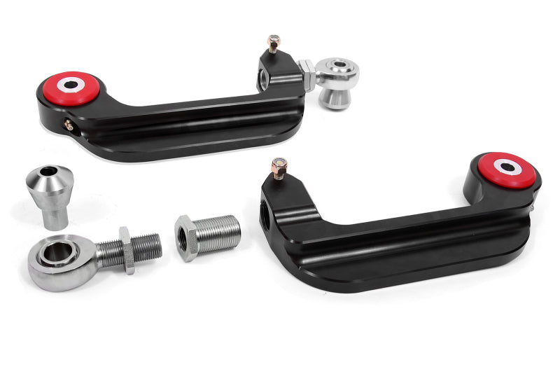 BMR 15-18 S550 Mustang Billet Aluminum Camber Links Adjustable (Poly/Rod ends) - Black Anodized BMR Suspension Camber Kits  AXOPROS