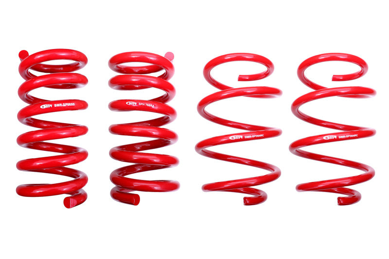 BMR 15-18 S550 Mustang Lowering Spring Kit (Set Of 4) - Red BMR Suspension Lowering Springs  AXOPROS