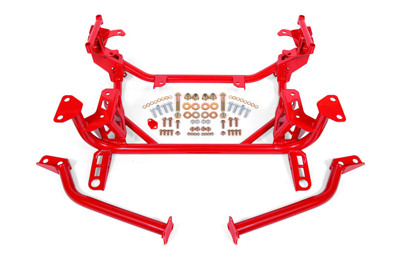 BMR 15-20 Ford Mustang Street Version (DOM) K-Member - Red BMR Suspension Crossmembers  AXOPROS